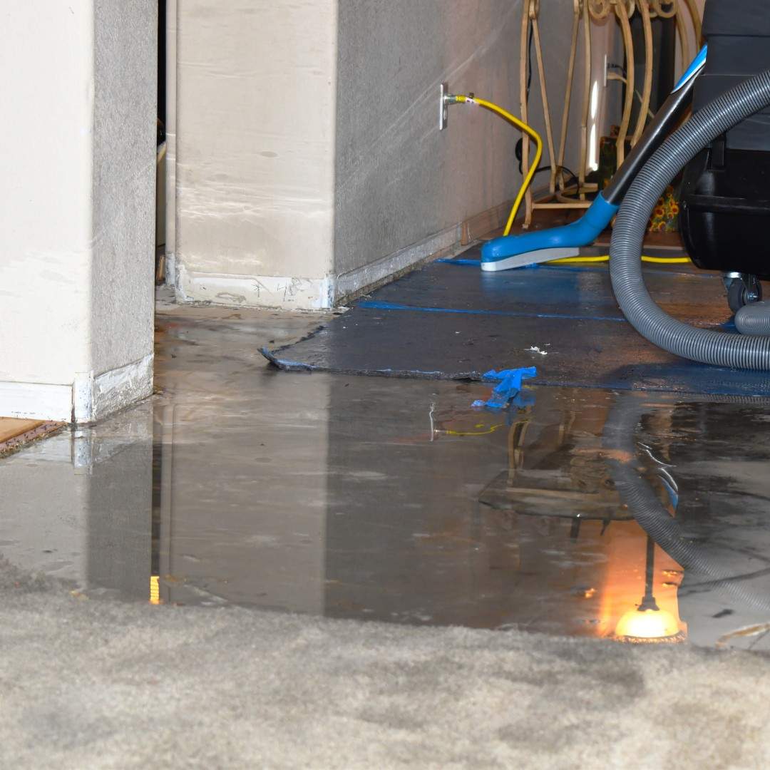 water removal from a flooded home