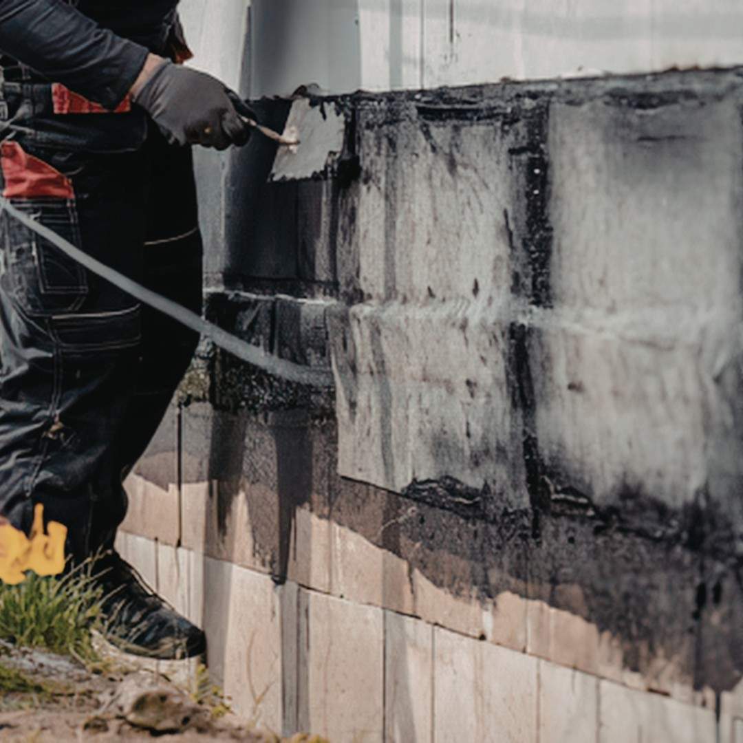 Remediation on a fire damage wall