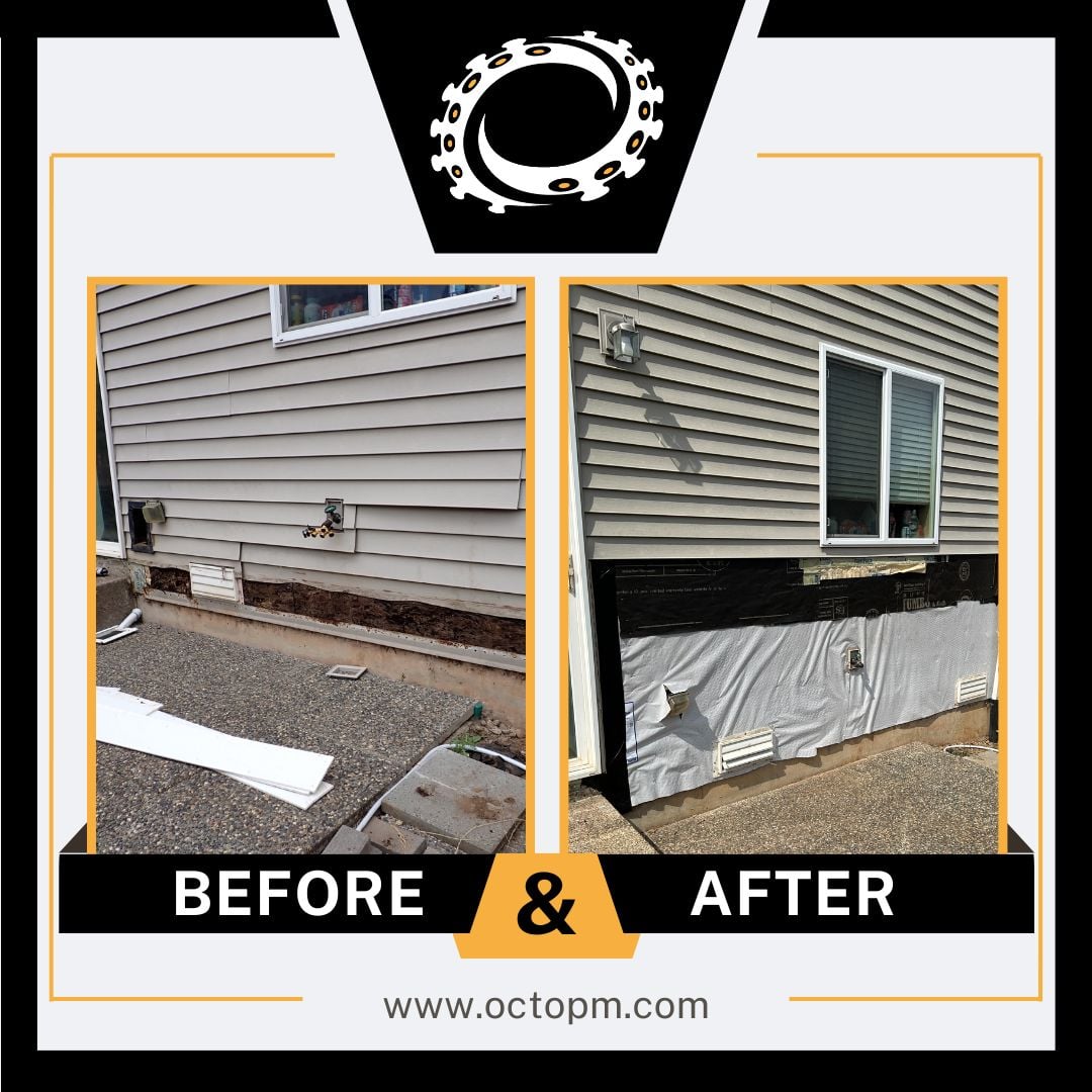 Siding -Before and After